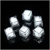 Strumenti da bar Led luminosi Cubetti di ghiaccio Incandescente Party Ball Flash Neon Festival Natale Bicchiere da vino Decorazione Drop Delivery Home G Dhf1Q