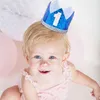 Party Hats Baby Birthday Hat Princess Crown pannband 1 2 3 år Dekorationer Dusch 1: a barn levererar 230522