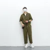 Men's Pants S-6XL!!Korean Version Of Hip Hop Men Jumpsuit Trousers Men's Short Sleeved Blouse Casual Wear Pants.