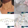 Anhänger Halsketten Einfache Colorf Perlenkette Choker Halskette Kristall Quaste Für Frauen Modeschmuck Prom Zubehör Fabrik Dhgarden Dhtp8