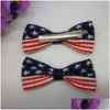 Bomboniera Bandiera americana Fiocco per capelli Fascia per bambini Us Independence Day Accessori per capelli Forniture per la decorazione Regalo creativo Drop Dhinu