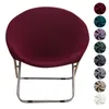 Stuhlhussen Jacquard Moon Cover Round Saucer Elastic Lazy Lounge Seat Slipcover Stretch Case Protector