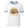 T-shirt da uomo Turtle Running Team T-shirt vintage retrò Youth Pure Savage T-shirt a maniche corte Cotton White Mens Funny Shirt Designs