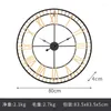 Relógios de parede 80 Roman Creative Retro Gear 3D Clock Home Modern Design Living Room Decoration Quartz grande no