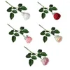 Dekoracyjne kwiaty Piękne sztuczne róży ślub w stole domowym wystrój DIY Długie bukiet Załóż fałszywą roślinę Walentynki Prezenty