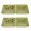 Dinnerware Sets 4 Pcs Small Dessert Bowls Tea Bag Container Seasoning Plate Soy Sauce Serving Dishes Dipping Containers