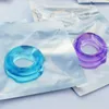 Crystal Lock Sperma Anello Cockring Maschile Pene elastico in silicone Prevenire l'eiaculazione più veloce Migliorare il tempo di ritardo dell'erezione Giocattoli del sesso per gli uomini Buon aiuto sessuale