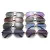 Mode hommes lunettes de soleil superclear femmes lunettes de soleil cadre en métal lunettes carrées personnalité style mélanger les couleurs