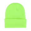 Beanie/Skull Caps Pure Color Knitted Hats Men And Women Outdoor Warm Hat Embroidery Wool Simple Beanie Cap Custom Logo Drop Delivery Dhill