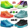 Morty Lamelo Ball MB 2 02 Chaussures de basket Honeycomb Phoenix Phenom rick Flare Lunar Jade Blue Man Trainers Sneakers
