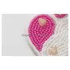 Stud Saint Valentin Boucles D'oreilles Perles Tissées À La Main En Forme De Coeur Boucles D'oreilles Accessoires De Mode Cadeau Drop Delivery Bijoux Dhlft