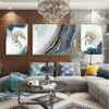 Frames Office Decoration Triptych Painting 3 Pieces Living Room Wall Hanging Abstract Art Mural Rectangle Moisture-Proof Metal