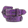 Bb Simon cinturón diseñador de alta calidad cinturones Ceinture para mujer cinturón con hebilla de corona tachonada con diamantes de imitación brillantes