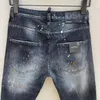 2023 D118 COOLGUY HOMME JEANS tissu micro-élastique caractéristiques haute qualité lavage fermeture éclair broderie décoration petite étiquette en cuir