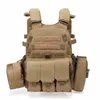 Jaktjackor Män 6094 Multicam Camo Tactical Vest Molle Modular Body Ammo Paintball Combat Militära klädtillbehör