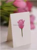 Cartes de voeux Pop Up Pink Tips Bouquet de fleurs grandeur nature de 12 pouces Popup 3D avec carte de correspondance et livraison de goutte d'enveloppe Amx1L