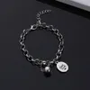 Lien Bracelets Chaîne De Mode Punk Pour Femme Homme Vintage O Baroque Bracelet Métal Boule Et Lettres Tag Pendentifs Bracelet GiftLink