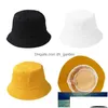 Cloches Solid Bucket Hat Kobiety/mężczyźni Panama dla dziecięcej bawełny swobodne ryby HATS HATS Outdoor Sunsn Fishing Hip Hop Sun Caps FAC Dhgarden Dh7rr