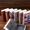 Decorative Objects Figurines Size-S Creative Money Box Simulation Book Key Lock Money Jewelry Safe Security Hidden Safe Box Decorative Book 118*115*55 mm G230523