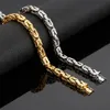 Kettingen Fongten Punk Cool Lange Ketting voor Mannen Rvs Goud/Zilver Kleur Hiphop Mannelijke Mode Kettingen Sieraden