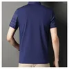 Polos pour hommes 5 couleurs 2023 été hommes à manches courtes poche Polo T-shirts minces jeunesse quotidien décontracté rayé T-shirt haut