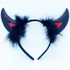 Accessoires pour cheveux Angel Halo Bandeaux Bandeau en plumes Noir Halloween Costume de Noël Accessoire Fête