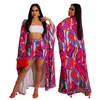 Women's Tracksuits The 2023 Beach Cardigan Vacation Is Prevented Bask In A Bathing Suit Coat Shorts Two-piece Outfit