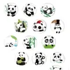 Kylmagneter Creative Crystal Glass Cartoon Panda Magnetic Stick Home Decoration Drop Delivery Garden DHSMT