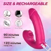 Factory Outlet Tragbarer Klitoris-Punkt-Schmetterlingsvibrator mit Zunge, kabellos, Steuerung mit 1 leistungsstarken Vibrationen, wiederaufladbar, wasserfest
