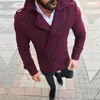 Männer Jacken DIHOPE 2023 Jacke Mode Slim Fit Langarm Anzug Top Windjacke Graben Mantel Männer Herbst Winter Warme Taste