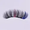 Moelleux 25 MM Faux Cils De Vison Cils Colorés Rose Blanc Rouge Bleu 5D Vison Faux Cils Fournitures Outils De Maquillage