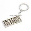 Porte-clés Longes Métal Porte-clés Creative Simation Mini Abacus Porte-clés Lage Décoration Pendentif Porte-clés Mode Cadeau Drop Delive Dhxrg