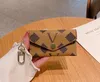 Classic Zipper Embossed Zero Wallet Key Bag Old Flower Card Bag Mini Small Bag Coin Bag Short Wallet Exquisite Versatile Casual D22052703CY