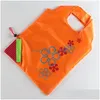 Bolsas de armazenamento bolsa portátil stberry cestabilable reutilizable mercearia nylon grande e ecológica saco de lojas mistas de soldado Deliv Dhr48