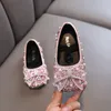 Sneakers Ainyfu Spring Girls Bow Princess Shoes Kids Leather Fashion Bathingrens Soft Moving Performance H791 230522