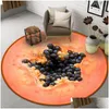 Tapetes 5 estilos Fruit Home Room Decoração NONSLIP ROUR RUGO DE YOGA MAT DROW DOISTE TEXTILES DHM6Y