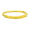 Bangle Jeia de casamento Bracelete de ouro amarelo feminino feminino lótus requintado embarcação requintada