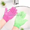 Bath Tools Accessories For Peeling Exfoliating Mitt Glove Shower Scrub Gloves Resistance Body Mas Sponge Wash Skin Moisturizing Sp Dhfck