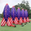 groothandel 5mH 16.5ftH met ventilator Op maat gemaakte gigantische opblaasbare vuurwerkmodel raketballon voor buitenreclame-evenementen
