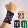 Wrist Support 1 piece of basketball fitness wristband sweat wrist band sports hand guard P230523