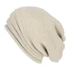 Berretti Primavera Inverno Baggy Slouchy Beanie Hat Berretto caldo lavorato a maglia per uomo Donna Cappelli oversize Sci Cappello Uomo