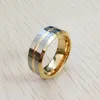 Rings Newshe Tungsten Charm Fashion Rings for Men 8mm Wedding Bands for Him Fragments Inlay Carbide Jewelry Promotion Sale