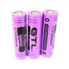 Batteria al litio piatta Purple GTL 18650 4200mAh 3.7v di alta qualità, può essere utilizzata in torce luminose e così via.