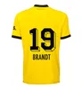 23 24 Reus Reyna Soccer Jerseys 2023 2024 Home Dortmund Schulz Brandt Bellingham Sancho Haller Hazard Witsel Malen Kids kit onforms