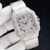 Automatische heren diamanten horloge mechanische horloges MM saffier zakelijke damespolshorloge hoogwaardige roestvrijstalen riem Montre de luxe es