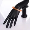 Bracelet élastique Ful verre perles Bracelets pour femme Orange noir rétro mixte été Bracelet Bracelets mode bijoux 2023