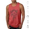 Men's Tank Tops Horde Logo Savage Vest Red Custom