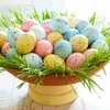 Diğer Etkinlik Partisi Malzemeleri 2050pcs Köpük Paskalya Yumurtaları Mutlu Dekorasyonlar Boyalı Kuş Diy zanaat çocukları hediye iyilik ev dekoru 230522