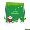 Prezent Wrap Christmas Dstring Cartoon Children Candy Storage Bag Plecak wakacyjny pakiet imprez