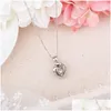 Pendant Necklaces Romantic Heart Necklace Luminous Transit Bead Creative Party Decoration Jewelry Gift For Mothers Day Drop Delivery Dhqrf